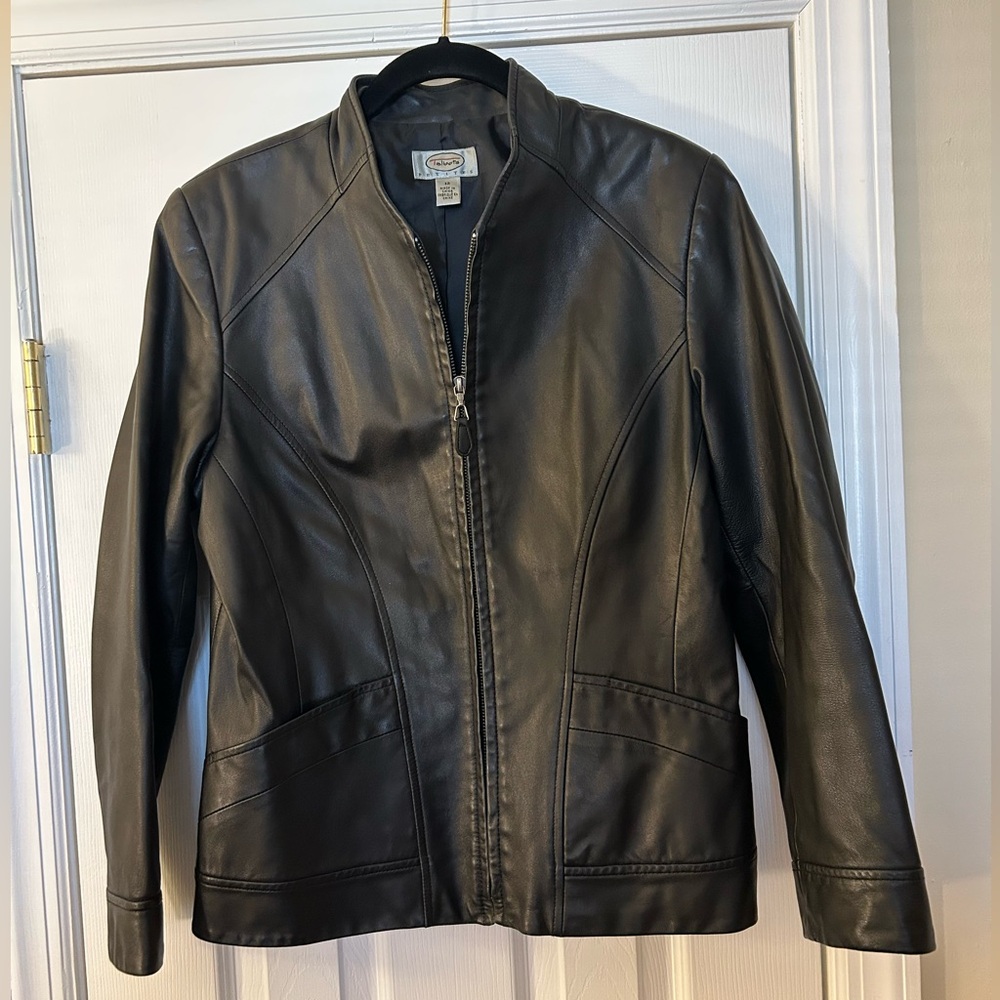 Talbots Women’s Short Leather Jacket Size 12